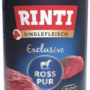 Sparpaket 24 x 400 g Rinti Singlefleisch Exclusive Ross Pur Hunde Nassfutter Saisonangebot